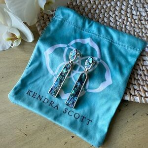 Kendra Scott Silver Abalone Earrings With Posts